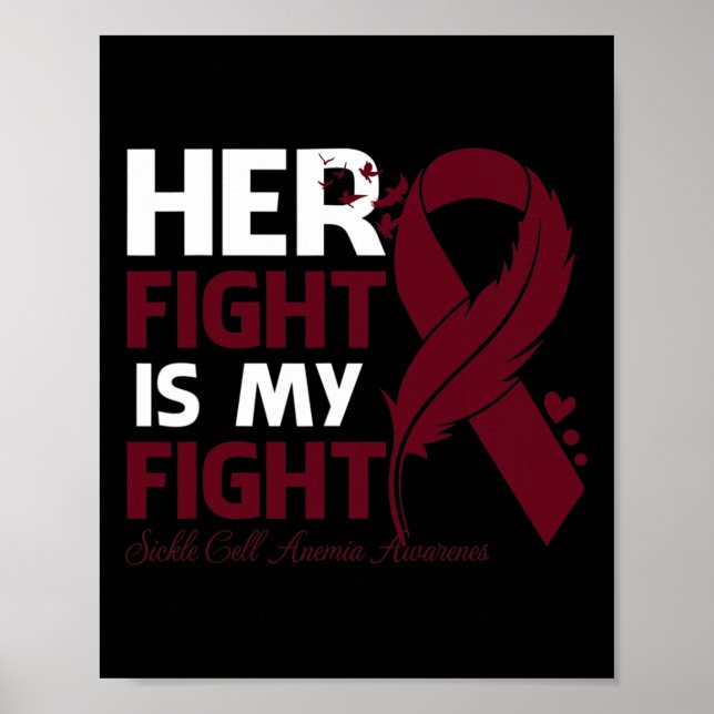 Hennes kamp är min "Sickle Cell Anemia Awareness" Poster (Framsidan)