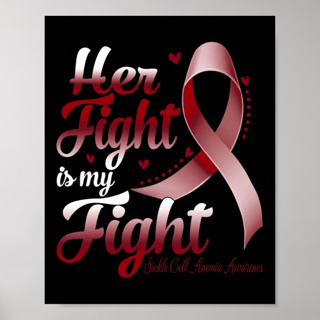 Hennes kamp är min "Sickle Cell Anemia Awareness" Poster (Framsidan)