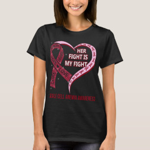Hennes kamp är min "Sickle Cell Anemia Awareness" T Shirt