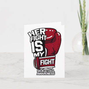 Hennes kamp är min "Sickle Cell Awareness Burgun" Kort