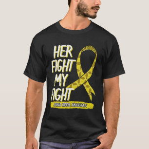 Hennes kamp är min stöttare för Spina Bifida Spine T Shirt