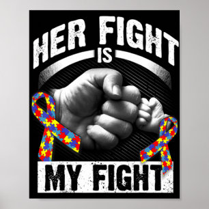 Hennes kamp är min uppmärksamhet och mitt stöd för poster