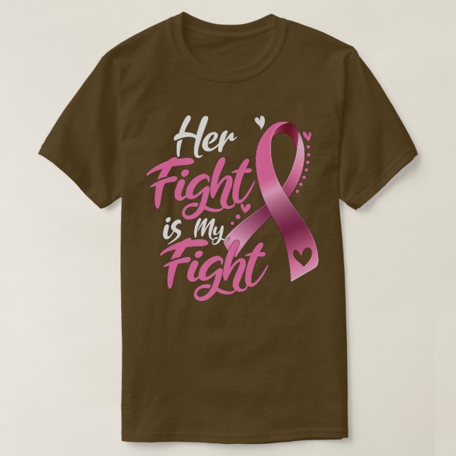 Hennes kamp är mitt medvetandegörandestraff för br t shirt (Design framsida)