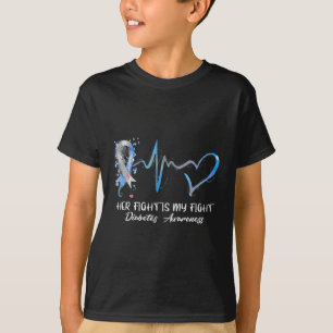 Hennes kamp är typ 1 Diabetes Awareness Gi T Shirt