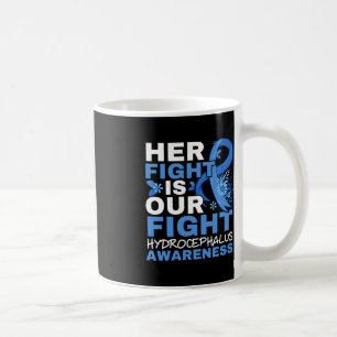 Hennes kamp är vår kamp Brain Tumor Hydrocephalus Kaffemugg