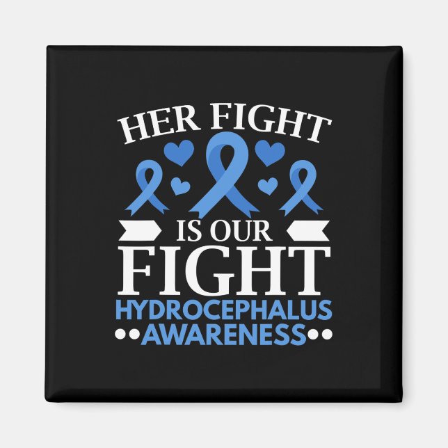 Hennes kamp är vår kamp Brain Tumor Hydrocephalus  Magnet (Framsidan)