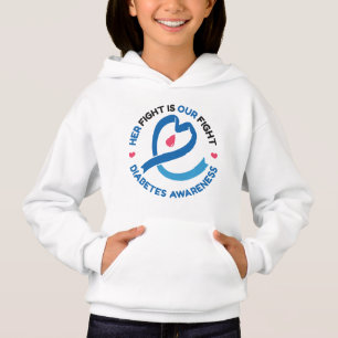 Hennes kamp är vår kamp – Diabetesmedvetenhet T Shirt