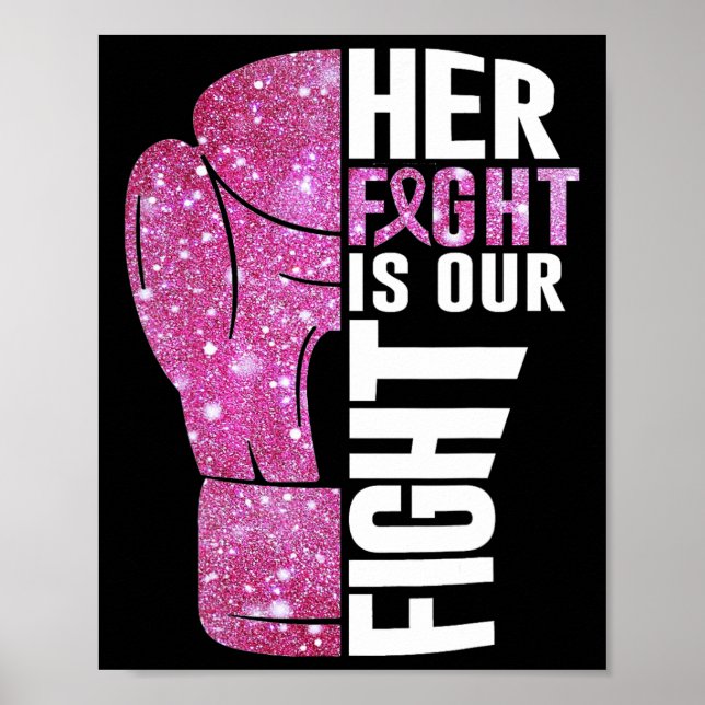 Hennes kamp är vår kamp för att bota brösthandskar poster (Framsidan)