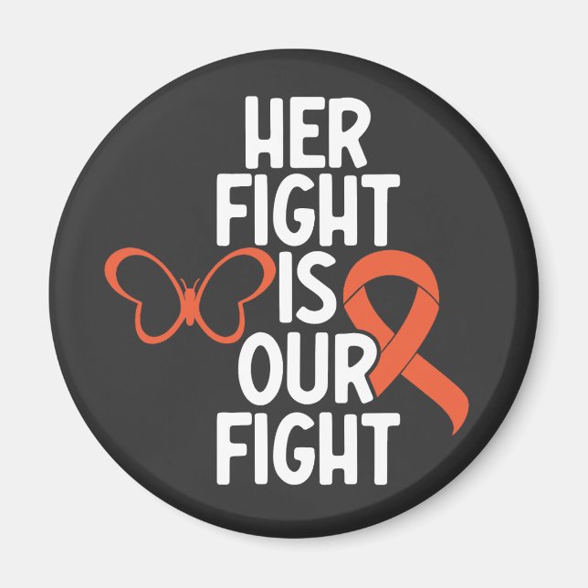 Hennes kamp är vår kamp magnet (Framsidan)