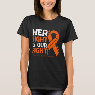 Hennes kamp är vår kamp mot ADHD AWARENESS Ribbon  T Shirt
