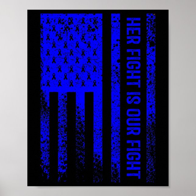 Hennes kamp är vår kamp mot Alopeci Areata Awarene Poster (Framsidan)