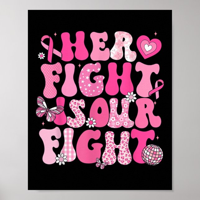 Hennes kamp är vår kamp mot bröstcancer. poster (Framsidan)