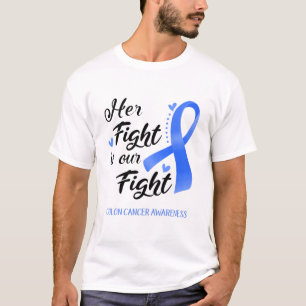 Hennes kamp är vår kamp mot cancer t shirt