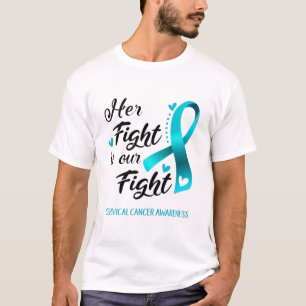 Hennes kamp är vår kamp mot cervikal cancermedve t shirt