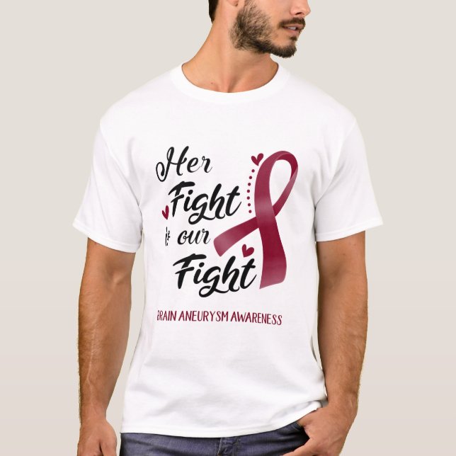 Hennes kamp är vår kamp mot hjärnans medvetande t shirt (Framsida)