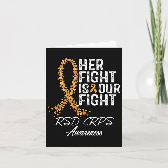 Hennes kamp är vår kamp mot RSD Crps Awareness 2 Kort (Framsida)