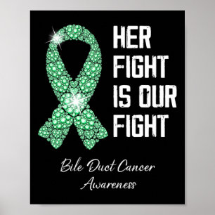 Hennes kamp är vår medvetenhet om cancer i kampen poster
