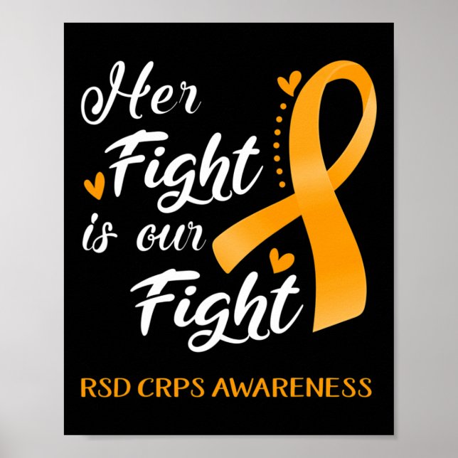Hennes kamp är vår medvetenhet om RSD Crps Poster (Framsidan)