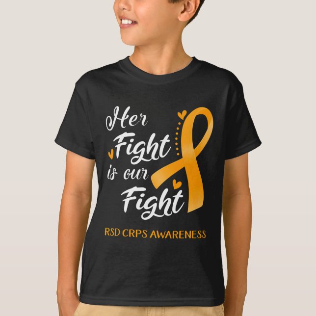 Hennes kamp är vår medvetenhet om RSD Crps T Shirt (Framsida)