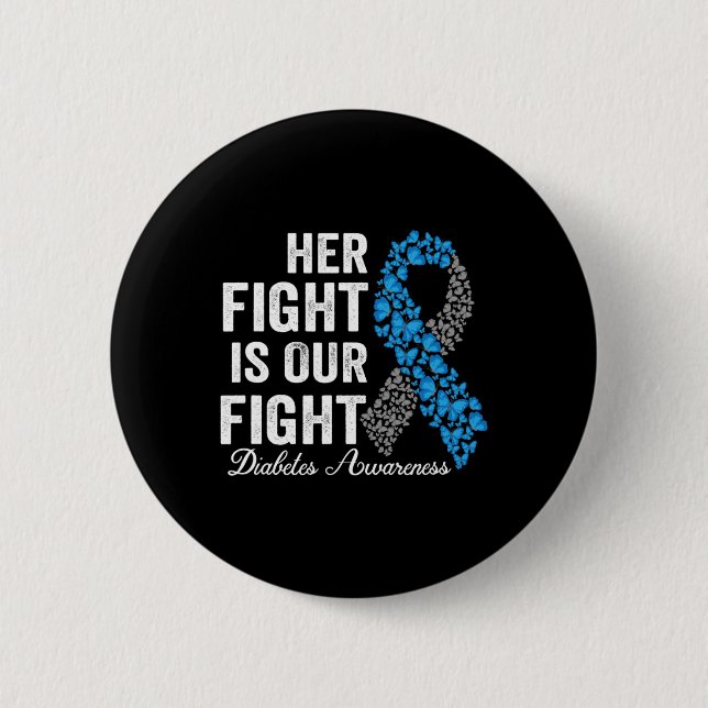 Hennes kamp är vår typ 1-diabetes. knapp (Framsida)