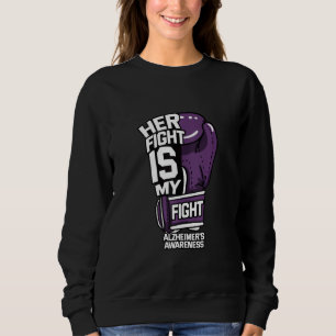 Hennes kamp mot Alzheimers sjukdom Lila T Shirt