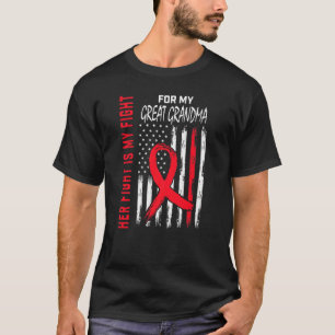 Hennes kamp mot Underbara mormor Heart Disease Awa T Shirt