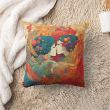 Hennes Kärlek, hennes sätt | Lesbisk Kiss Art Deco