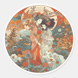 Hennes Kärlek, hennes sätt Runt Klistermärke