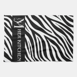 Hennes Kitchen Zebra tryck Towel Kökshandduk