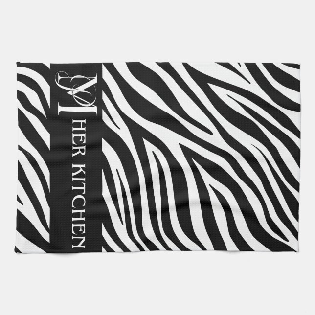 Hennes Kitchen Zebra tryck Towel Kökshandduk (Horisontell)