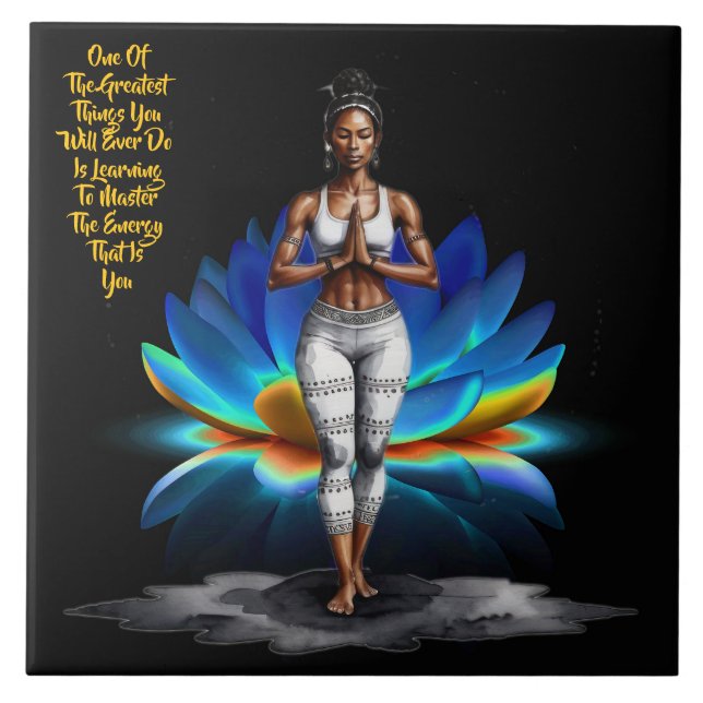 Hennes kloka mastering av energikeramik Tile Kakelplatta (Framsidan)