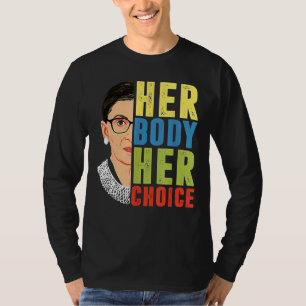 Hennes kropp, hennes valpror, väljer Feminist min T Shirt