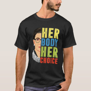 Hennes kropp, hennes valpror, väljer Feminist min T Shirt