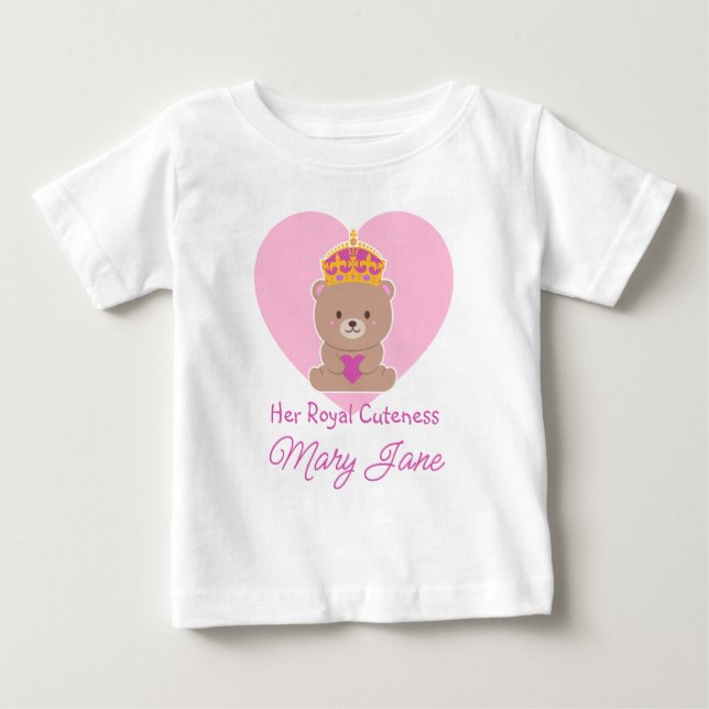 Hennes Kungliga Gullet | Roligt Sött Personligt Ro T Shirt (Framsida)