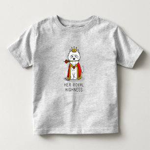 Hennes Kungliga Höghet Drottning Westie Hund T Shirt