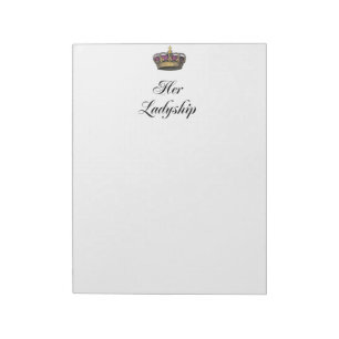 Hennes Ladyship Anteckningsblock