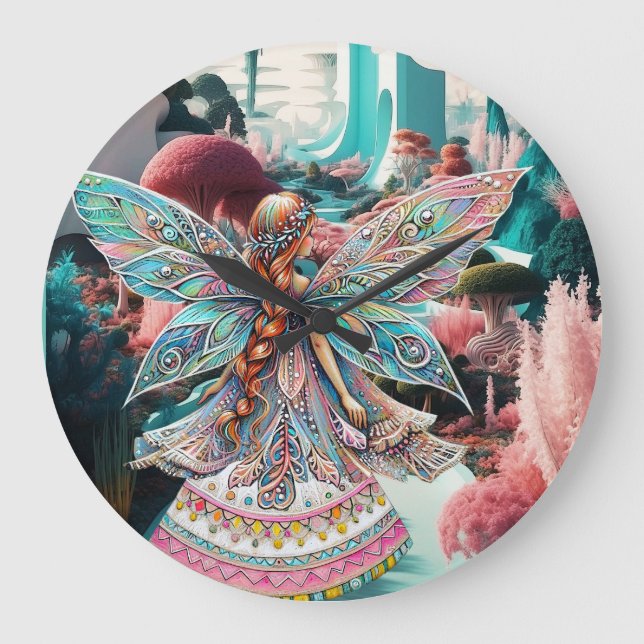 Hennes magiska  värld stor klocka (Framsida)