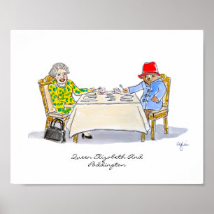 Hennes Majestät, Drottning Elizabeth II Poster