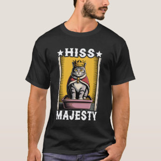 Hennes Majestät Rolig Katt Toalett Söt Katt T Shirt