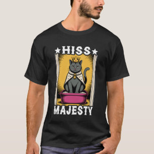 Hennes Majestät Rolig Katt Toalett Söt Katt T Shirt