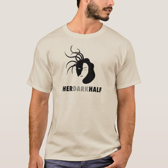 Hennes Mörk Halva Manar, halvskjorta T Shirt (Framsida)