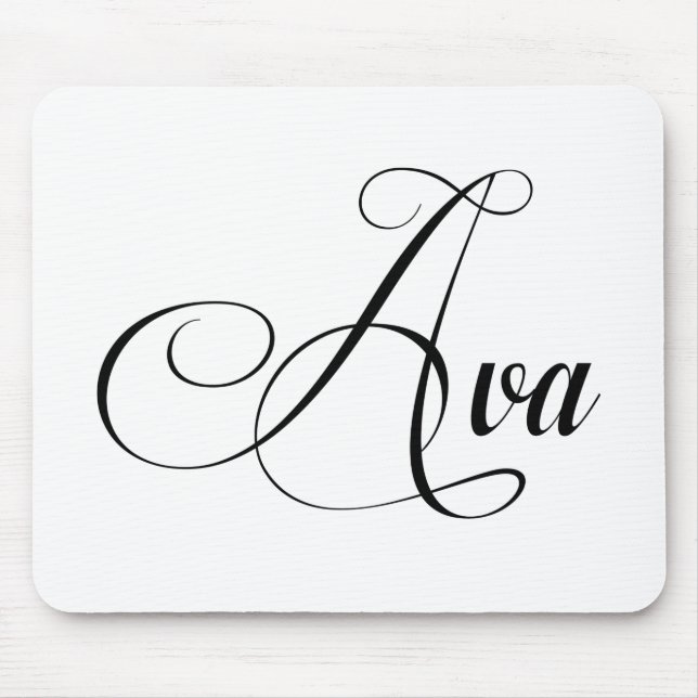 Hennes Namn är Ava Calligraphy Musmatta (Framsidan)