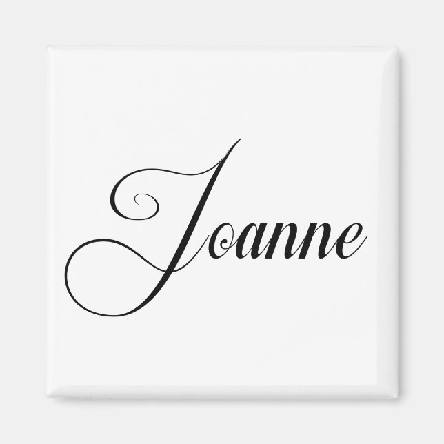 Hennes Namn är Joanne Calligraphy Magnet (Framsidan)