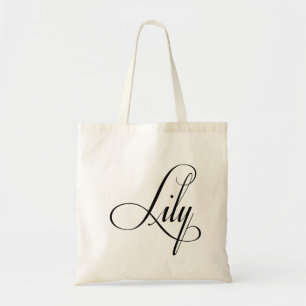 Hennes Namn är Lily Calligraphy Tygkasse
