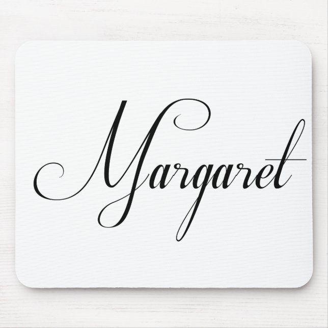 Hennes Namn är Margaret Calligraphy Musmatta (Framsidan)