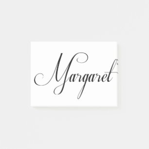 Hennes Namn är Margaret Calligraphy Post-it Block