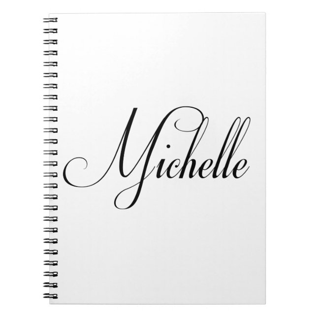 Hennes Namn är Michelle Calligraphy Anteckningsbok (Framsidan)