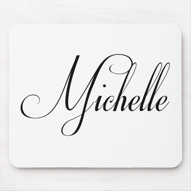Hennes Namn är Michelle Calligraphy Musmatta (Framsidan)