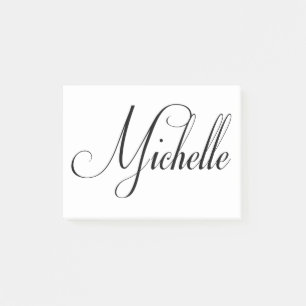 Hennes Namn är Michelle Calligraphy Post-it Block