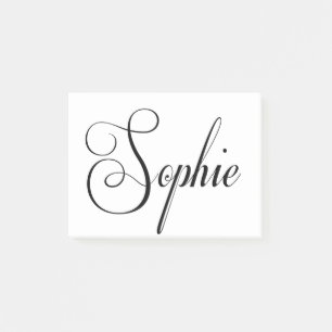 Hennes Namn är Sophie Calligraphy Post-it Block